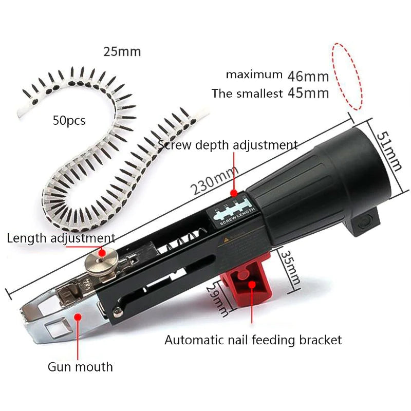 Dispensador Automático De Tornillos Adaptador Para Taladro